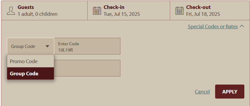 Ramkota Group Code 10L19R